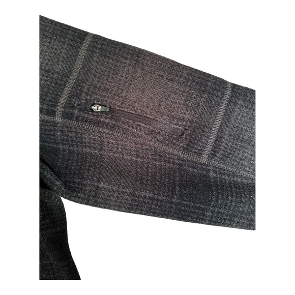 The North Face Mens Gordon Lyons Novelty 1/4 Zip Asphalt Grey Ombre Plaid Size S - Picture 6 of 11